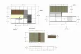 Disegno tecnico con le misure della cucina AR-DUE ad angolo: pareti da 365 e 394 cm e zona soggiorno