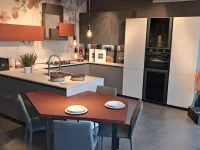 Dettaglio cucina Stosa Metropolis con finiture moderne materiche